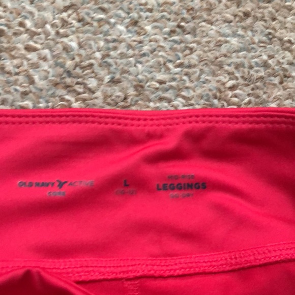 Old Navy Mid Rise Girl’s Leggings Pink size L - Picture 6 of 6